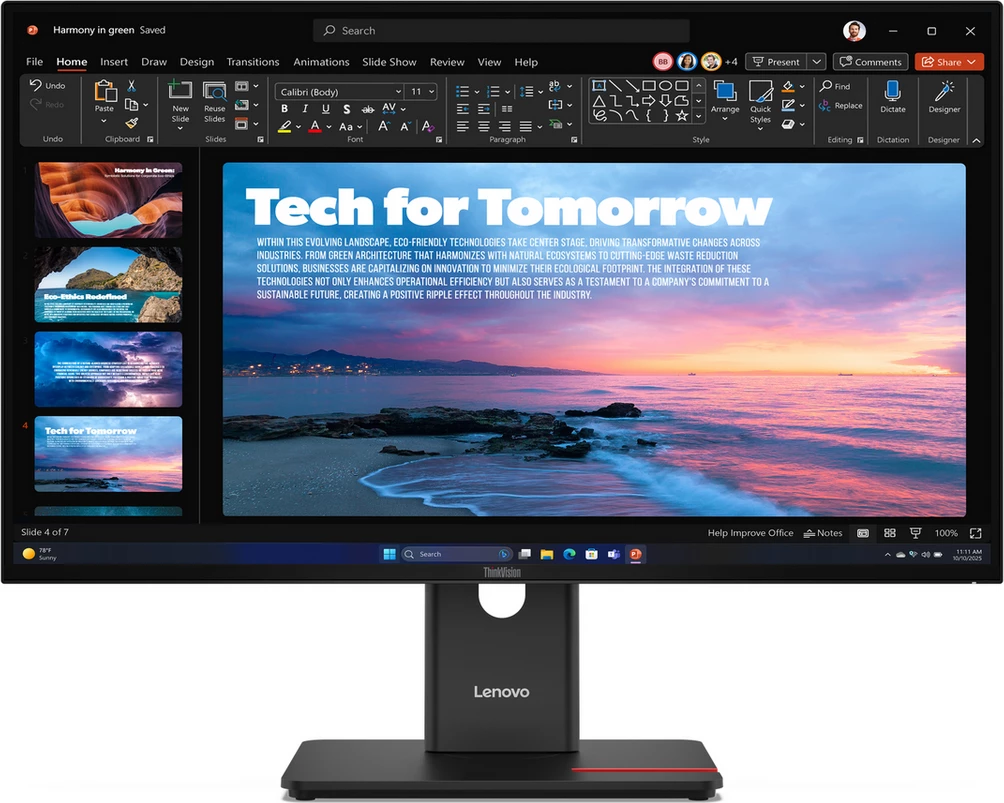 Monitor, Lenovo, ThinkVision T27qd-40 64AAGAT2EU, 27", i zi