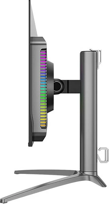 Monitor LC-Power LC-M27UO, 26.5", 4K UHD, QD-OLED, Adaptive Sync, altoparlantë, e zezë/argjendtë