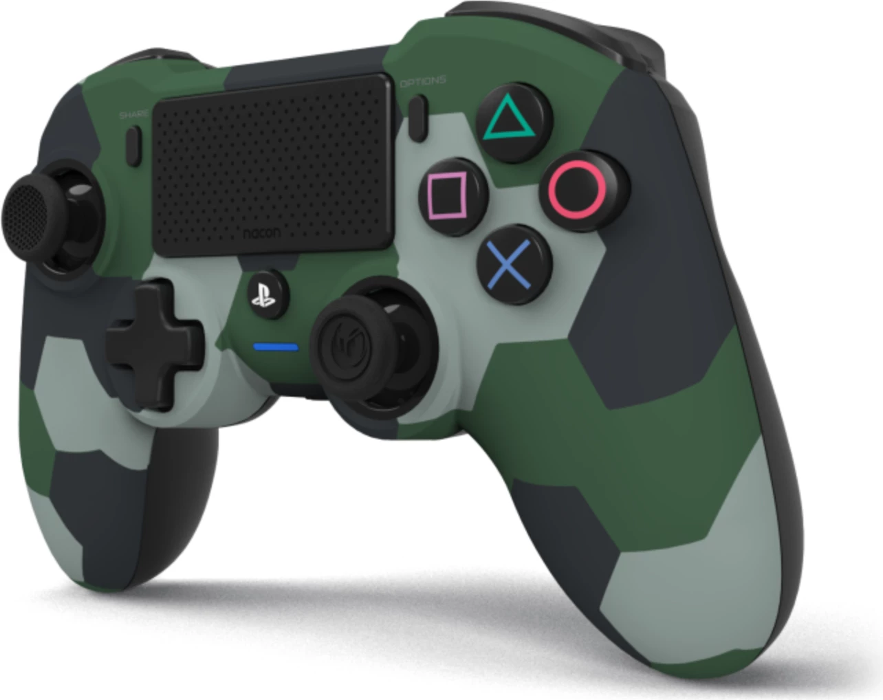 Kontrollor wireless Nacon Asymmetric PS4/PC, Bluetooth USB dongle, 1200 mAh, kamuflazh i gjelbër