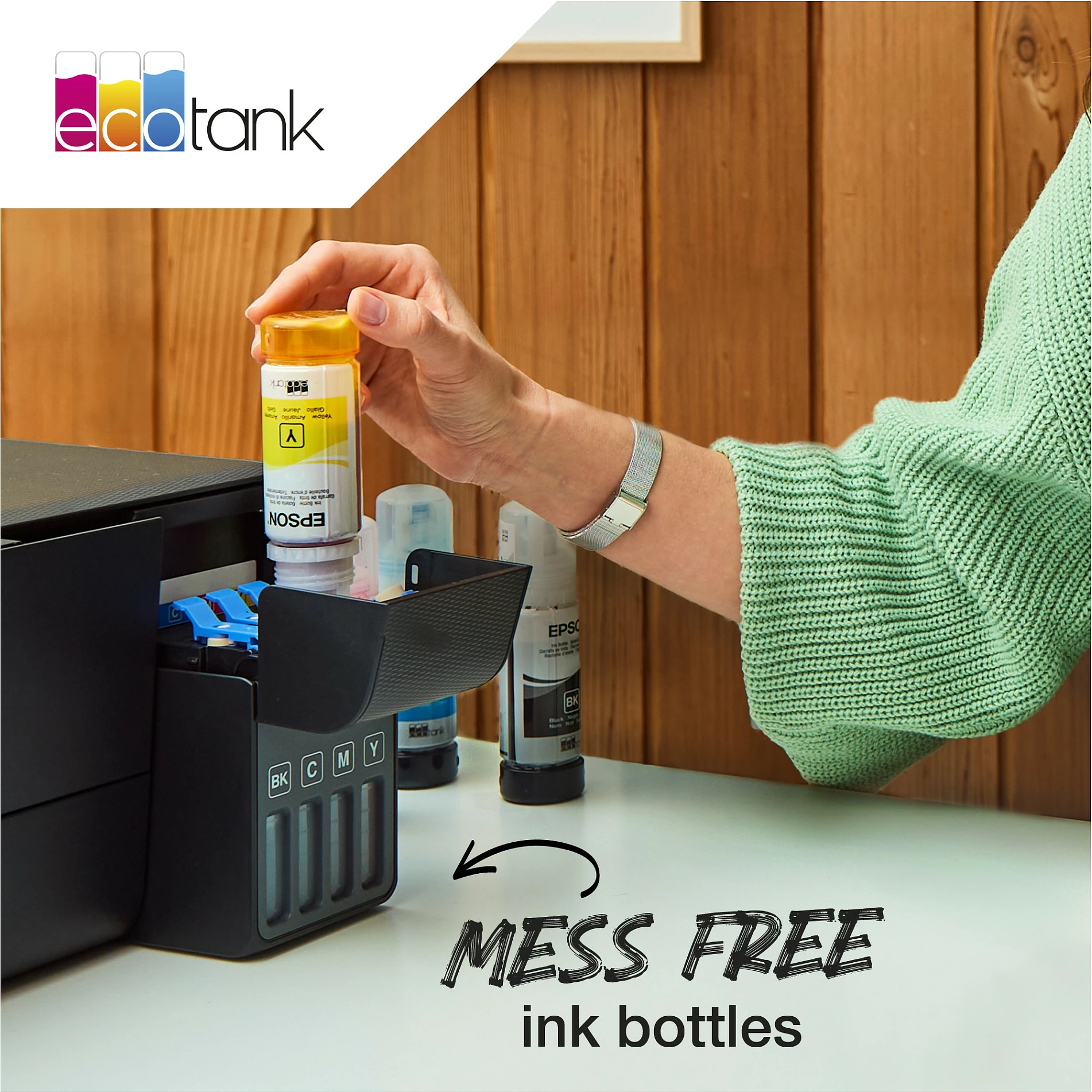 Bojë për printer Epson EcoTank 103 T00S1, 65 ml, e zezë