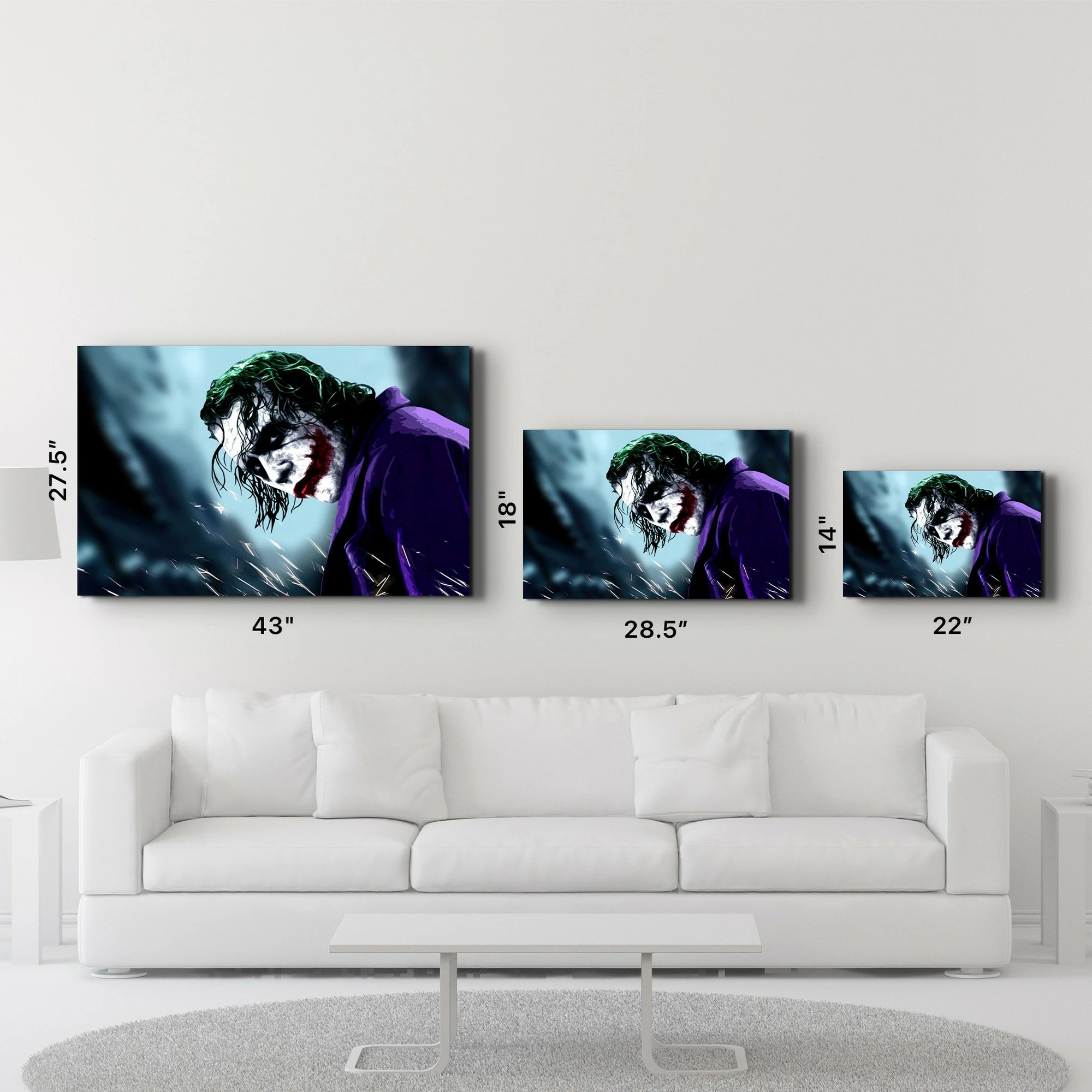 Pikturë dekorative prej xhami të temperuar, Wallity, OGLS-8040, 46x72cm