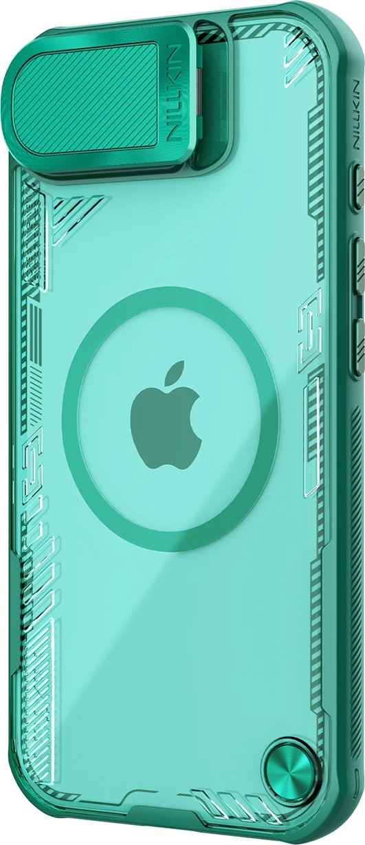 Mbështjellës Nillkin Iceblade Prop Magnetic për iPhone 16e, me kapak kamere dhe mbajtëse, Jeshil