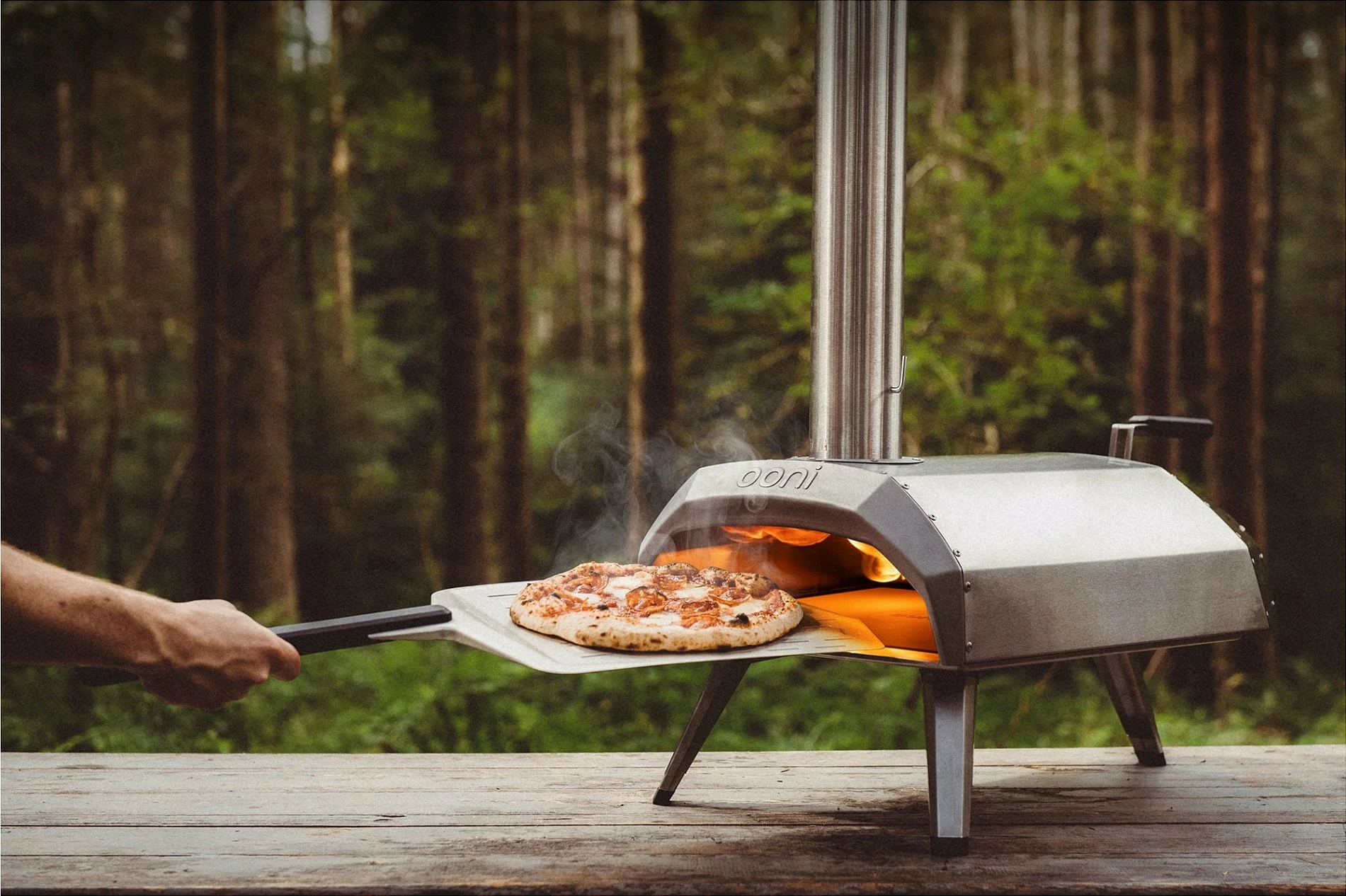 Furrë pice Ooni Karu 12, multi-fuel, 30 cm, 500°C, çelik inox