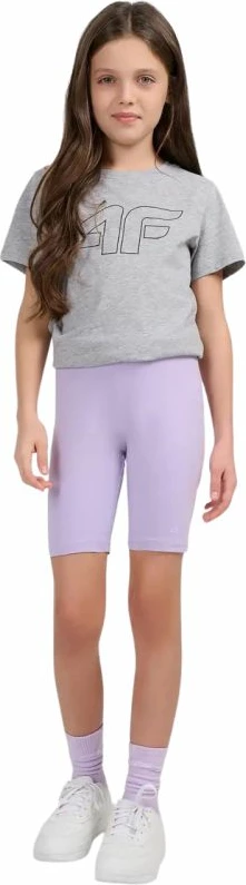Shorce për vajza 4F CAS F028, vjollcë [Madhësia: 122 cm]
