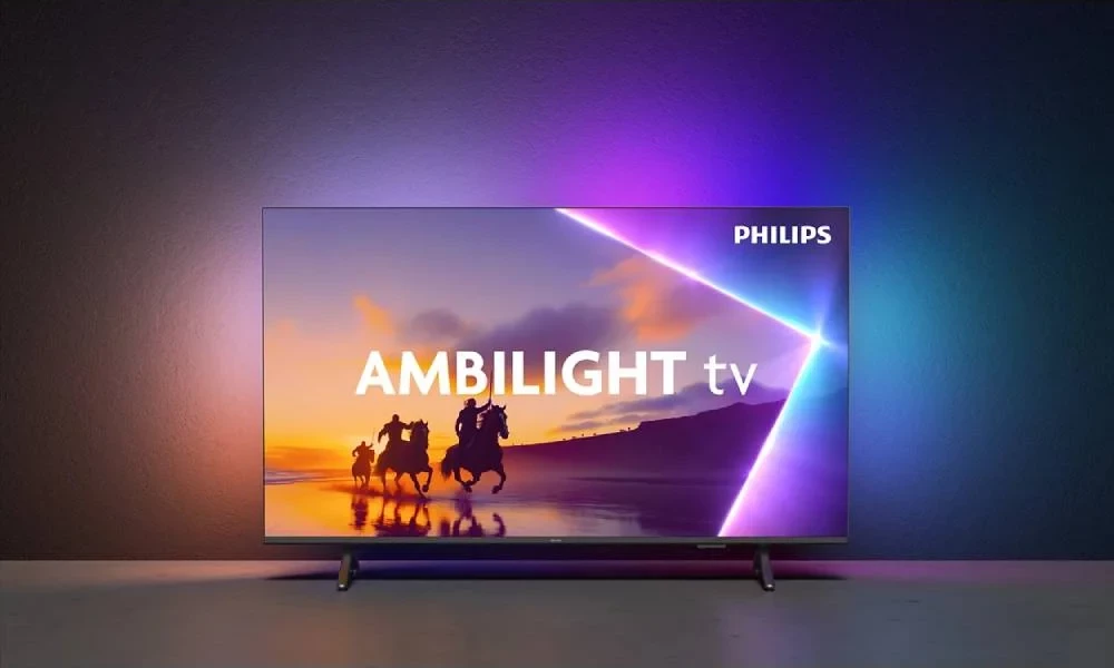 Televizor Philips 55PUS9010/12 55" 4K UHD QLED, Ambilight 3, Smart (Titan OS), 144 Hz, e zezë