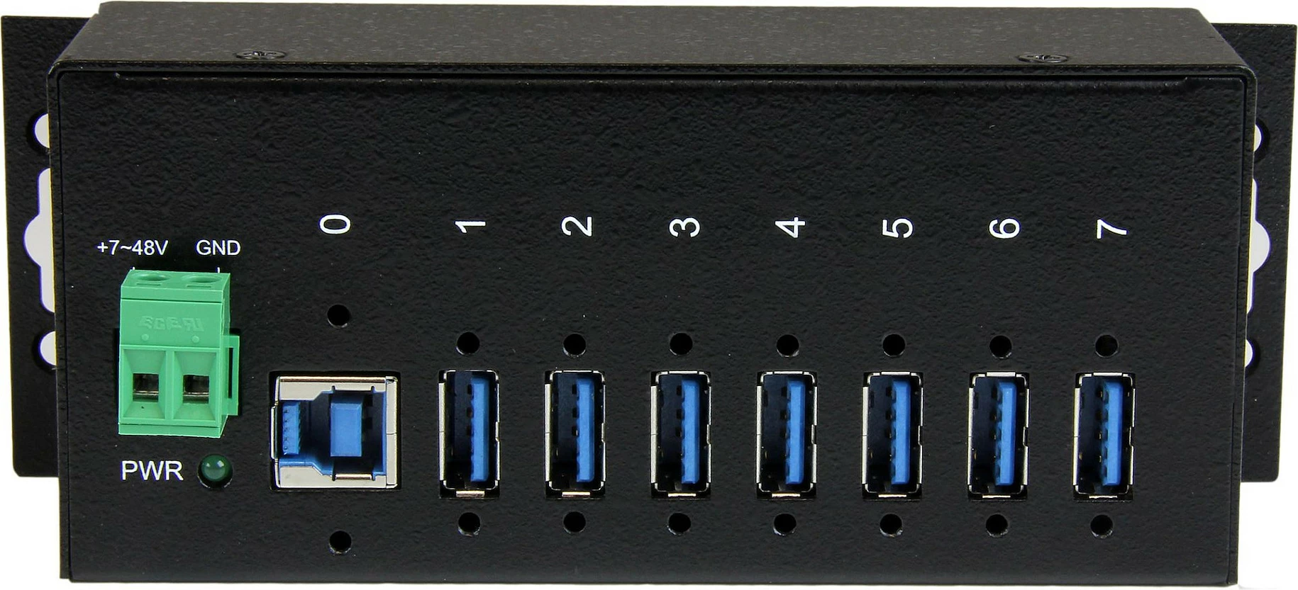 Hub USB industrial StarTech ST7300USBME, 7-Port USB 3.2 Gen 1 5Gbps, montim DIN/Wall/Desk, i zi
