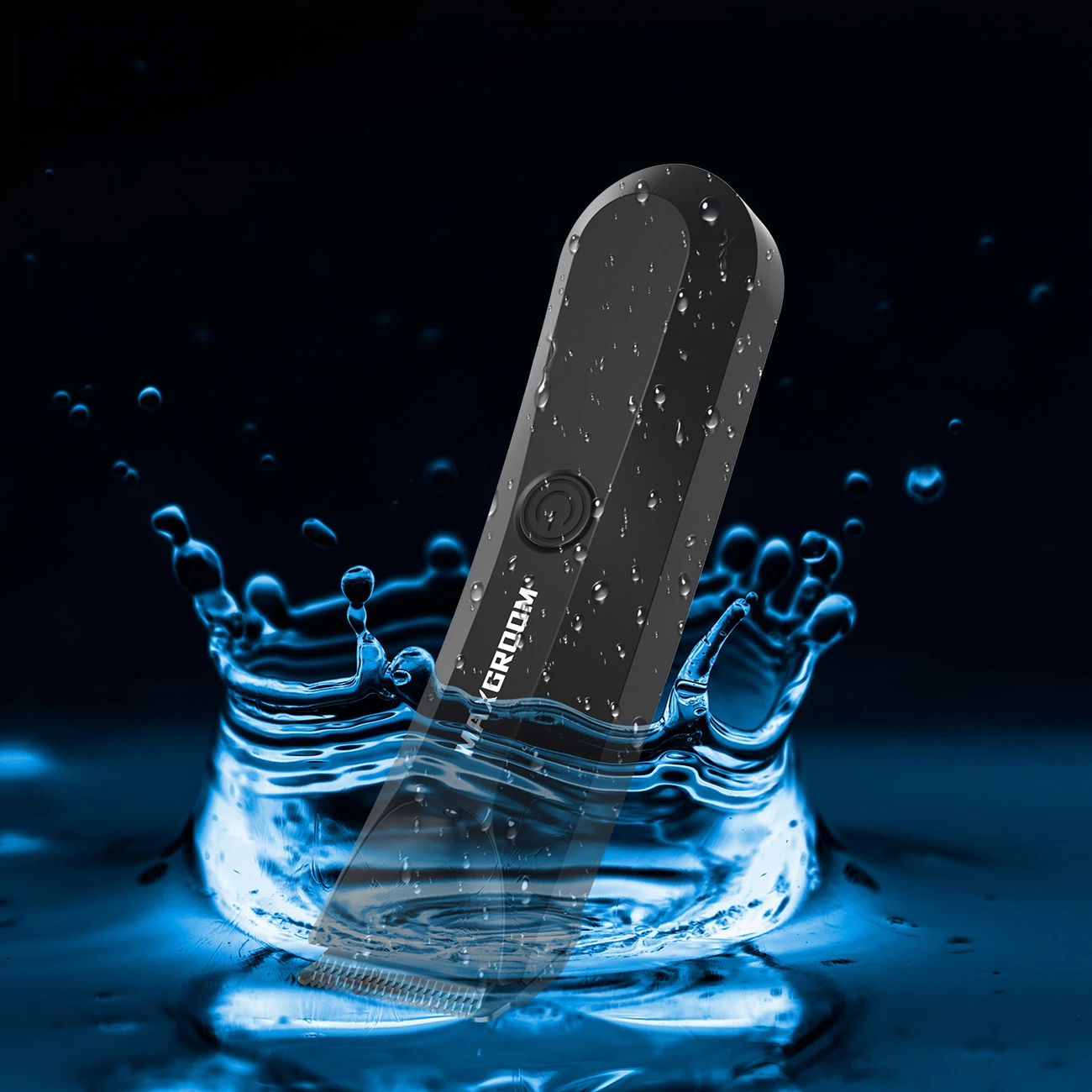 Makinë rroje MAXGROOM RFCD-9087, LED, IPX7, USB-C, 600mAh, set me krehra 3mm/5mm + çantë, e zezë