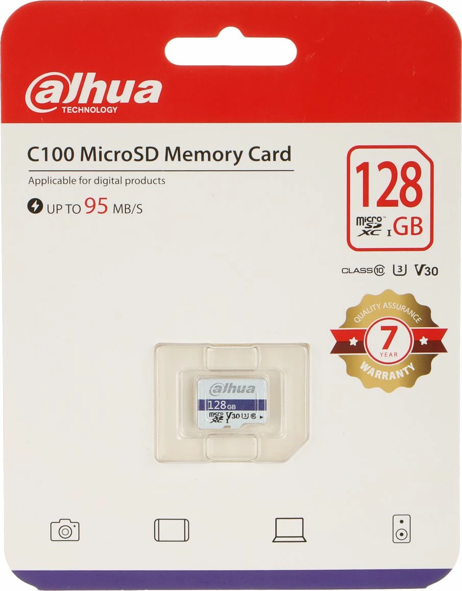 Kartelë memorie MicroSDXC Dahua Technology C100 128 GB Class 10 UHS-I/U3 V30