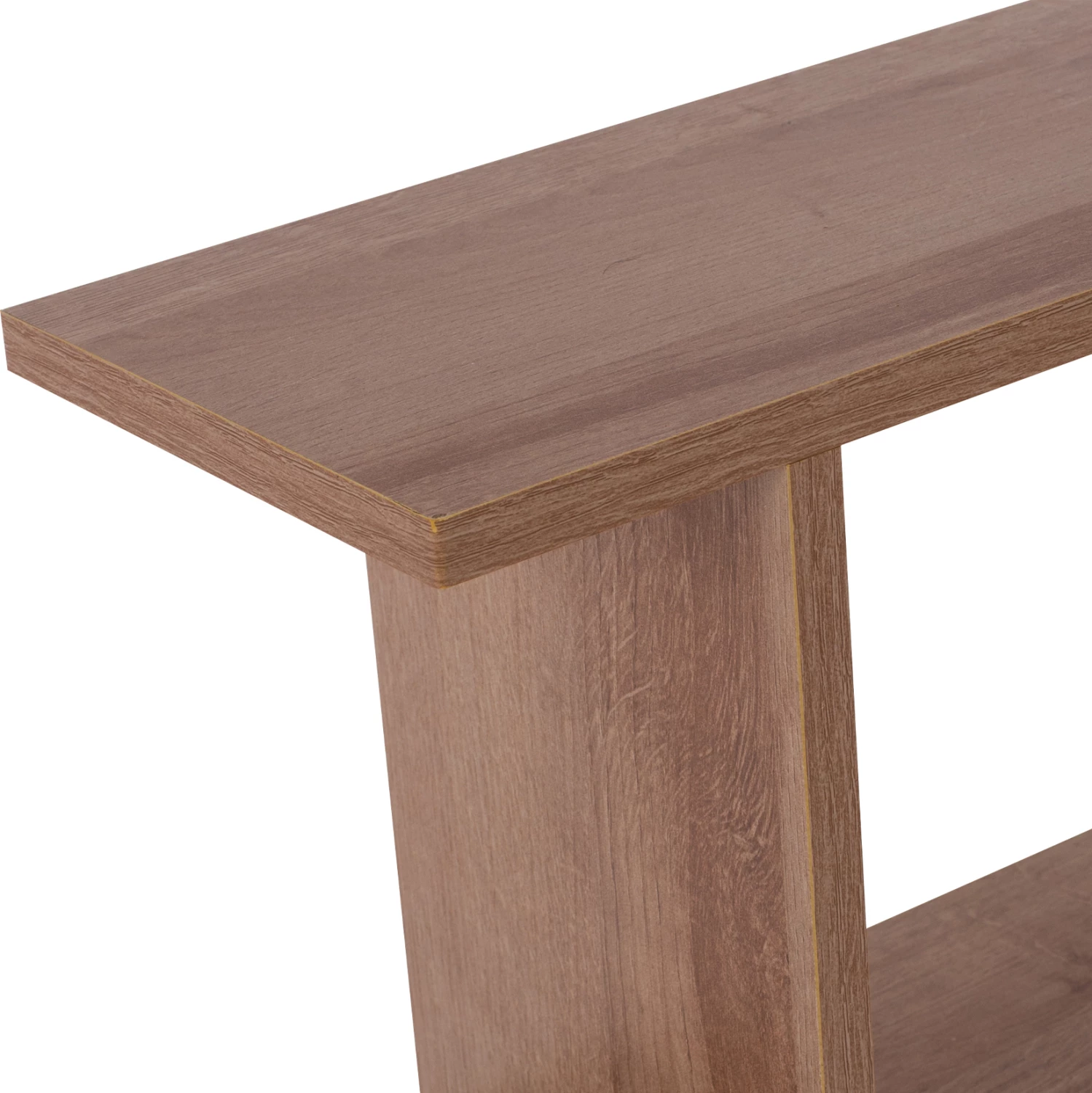 Tavolinë anësore AMABELLA FH8956.11 me hapësira të hapura ruajtjeje, melaminë, ngjyrë druri natyral, 45x17x52H cm