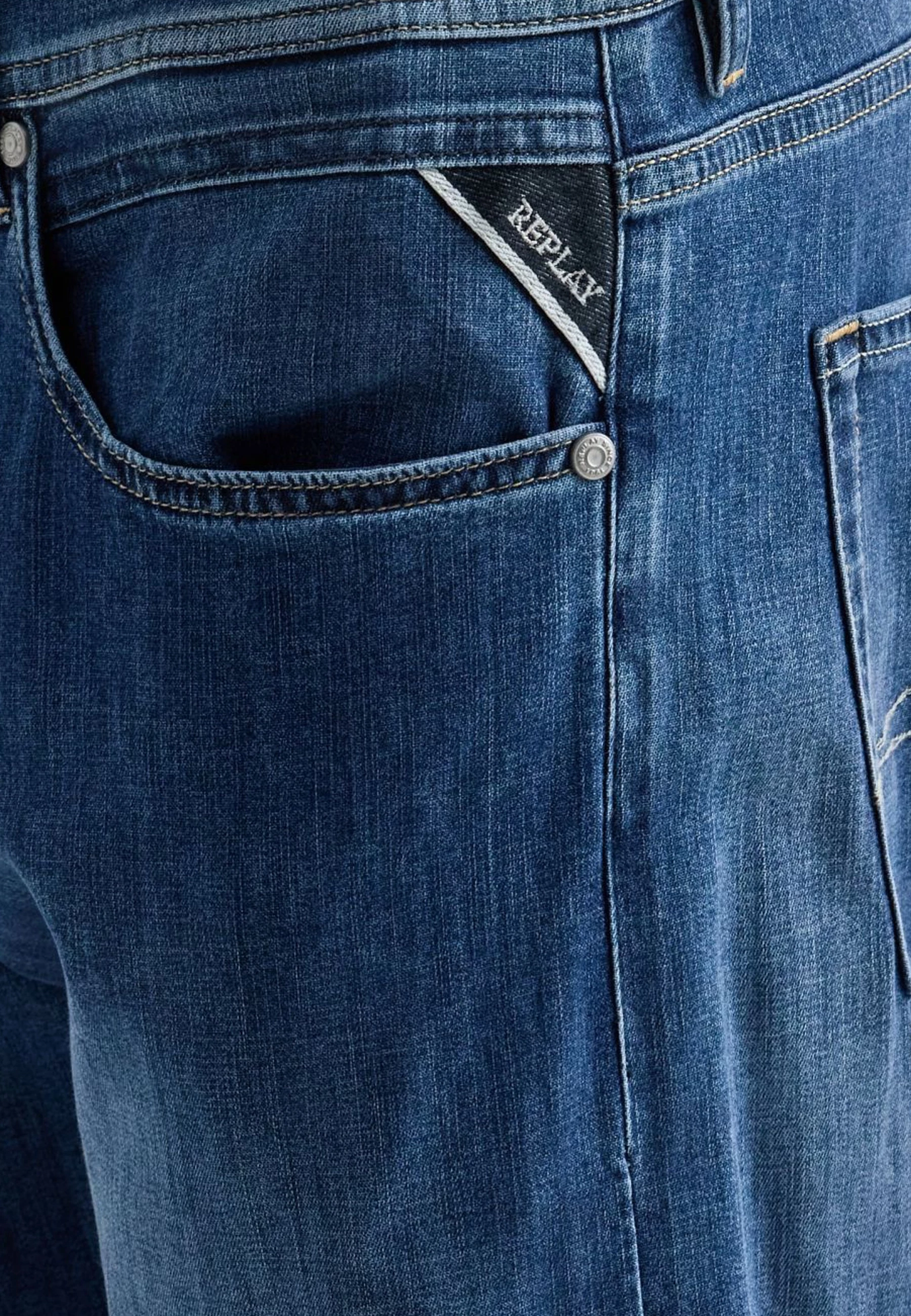 Xhinse për meshkuj Replay Straight MA972J.000.785 154, denim blu [Madhësia: W32 L32]