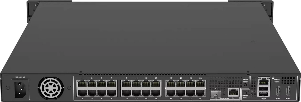 Recorder NVR Axis Camera Station S2224 Mk II, 24 kanale, 24x PoE, 12TB, 16GB DDR5, 1U rack, i zi