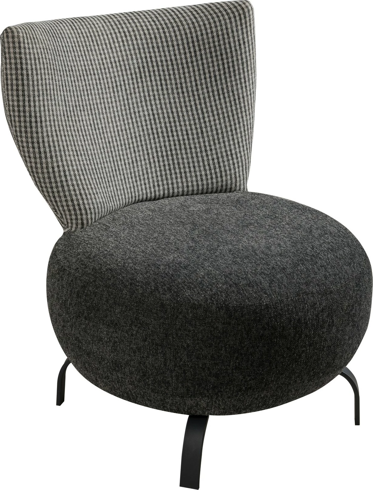 Set karrigesh 'wing', Atelier del Sofa, Loly, anthracite, 2 copë
