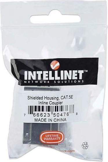Bashkues RJ-45 Intellinet Inline Coupler Cat5e FTP, femër-femër 8P8C, metal, argjend