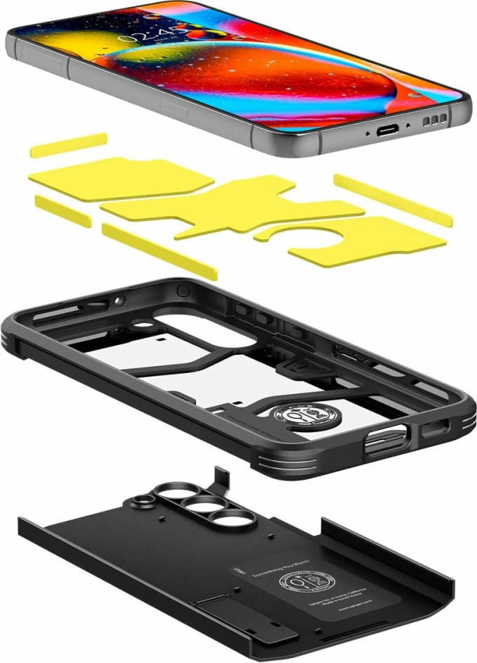 Mbështjellës Spigen Tough Armor për Samsung Galaxy S23, i zi