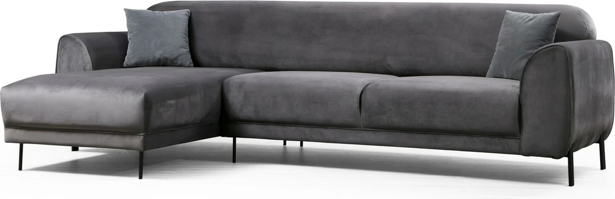 Kënd divan-krevat Atelier del Sofa, këndi majtas, anthracite