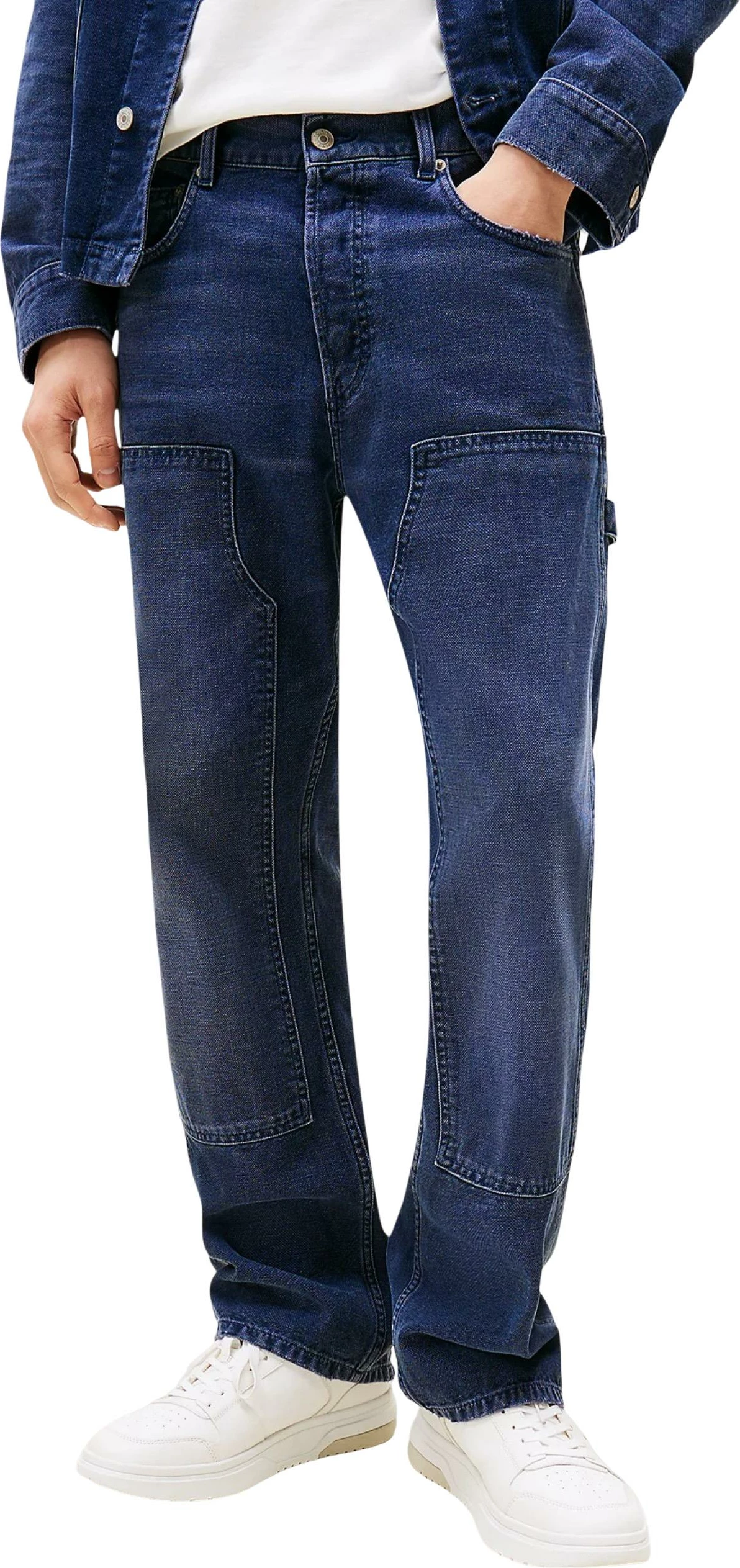 Xhinse për meshkuj Tommy Hilfiger Jeans OTIS Regular Str Car DM0DM21195, blu e errët