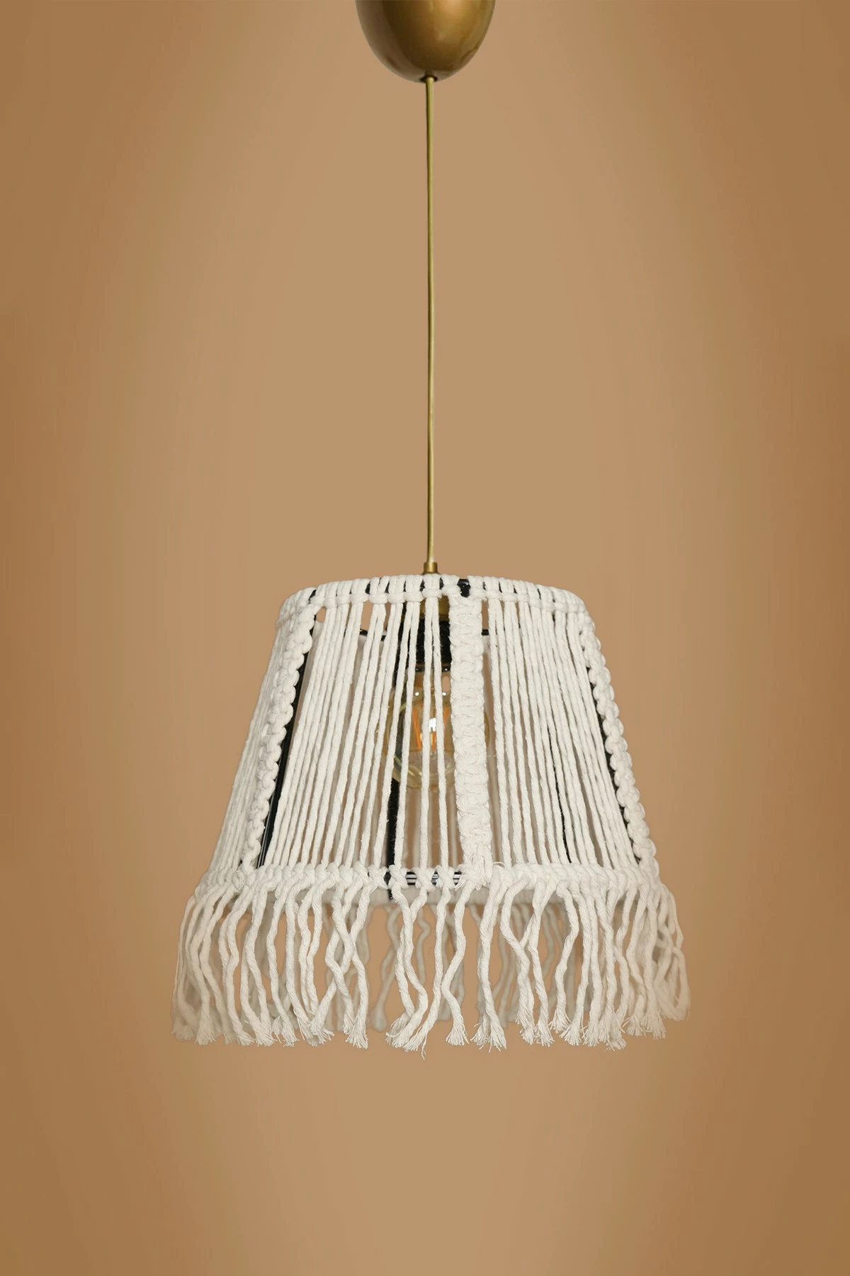 Llambë tavani Opviq, krem, macrame, YL559