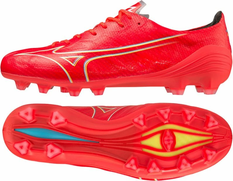 Këpucë futbolli për meshkuj Mizuno Morelia Alpha Elite MD, të kuqe