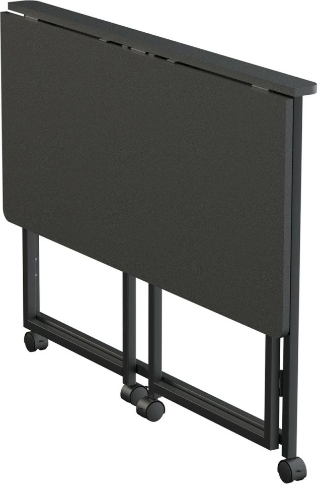 Tavolinë pune palosëse mobile, Maclean MC-1250 B, 100x50 cm, ngarkesë max 50 kg, e zezë