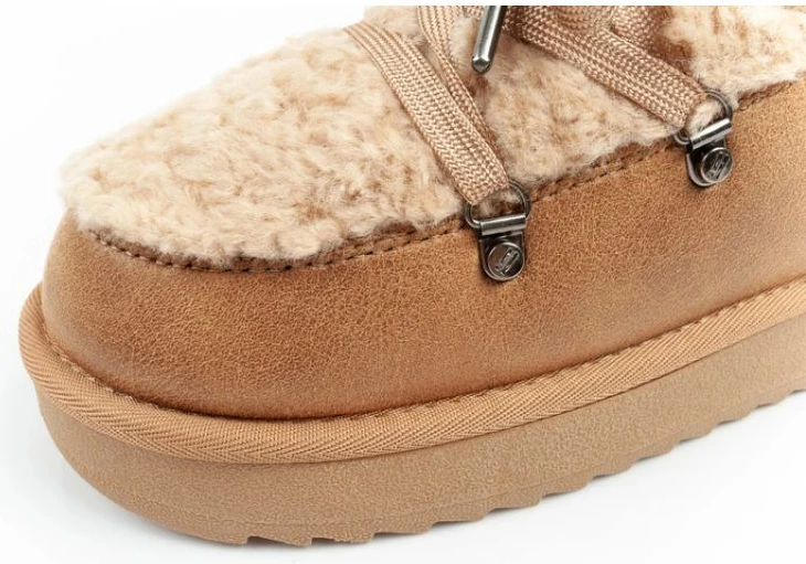 Çizme dimri për femra D.Franklin, kafe-bezhë