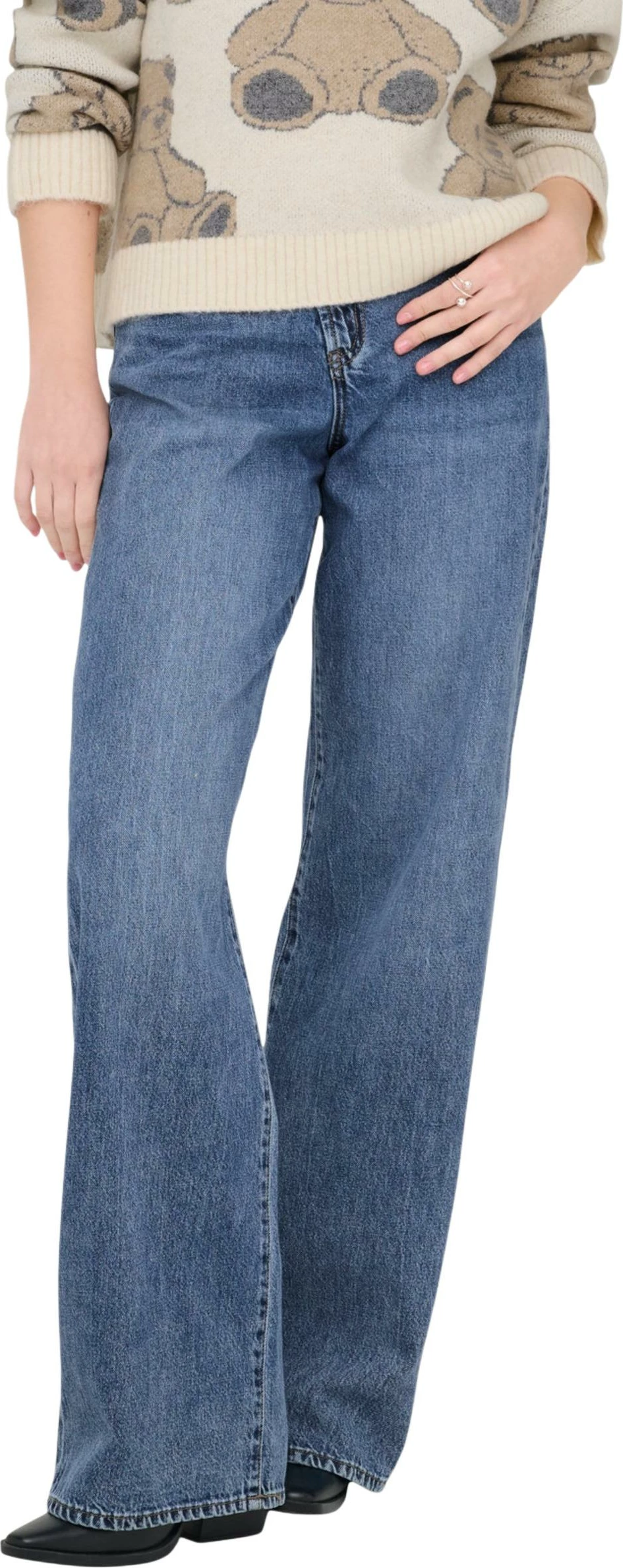 Xhinse wide leg për femra Only Onlhope 15366323, denim të kaltra