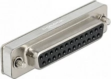 Adapter loopback serial DeLOCK RS-232/422/485, DB25 femër, zi/argjend