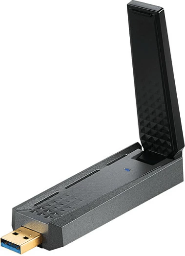 Adapter Wi‑Fi USB MSI AX1800, Wi‑Fi 6, Dual-Band 2.4/5 GHz, deri 1201 Mbit/s, i zi