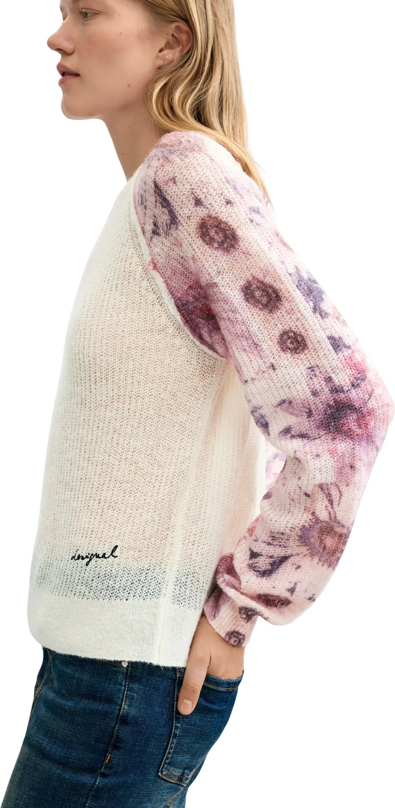Xhemper për femra Desigual 26WWJF19, i bardhë [Madhësia: M]