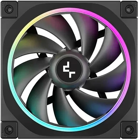 Ventilator PC Deepcool FL12 R-FL12-BKAPN1-G 120mm ARGB PWM 4-pin, i zi, 1 copë