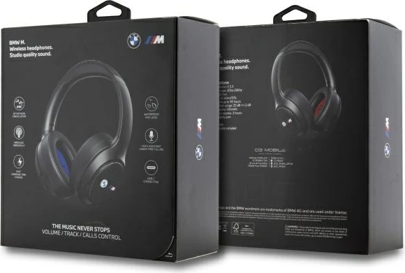 Kufje BMW Encmetal Logos Bluetooth ANC over-ear, Zezë