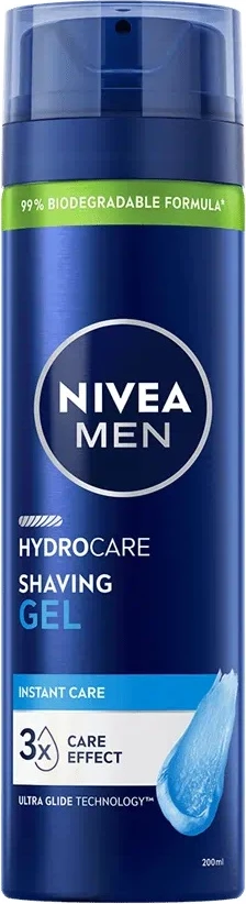 Xhel për rruajtje Nivea Men Hydrocare Protective për meshkuj, 200ml
