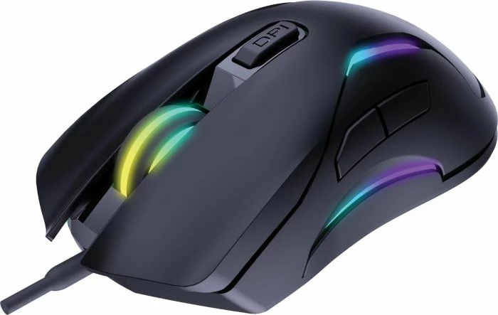 Maus gaming Sandberg LightFlow 6D 640-27, 6 butona, DPI 3600, me kabllo USB 1.5 m, RGB, i zi