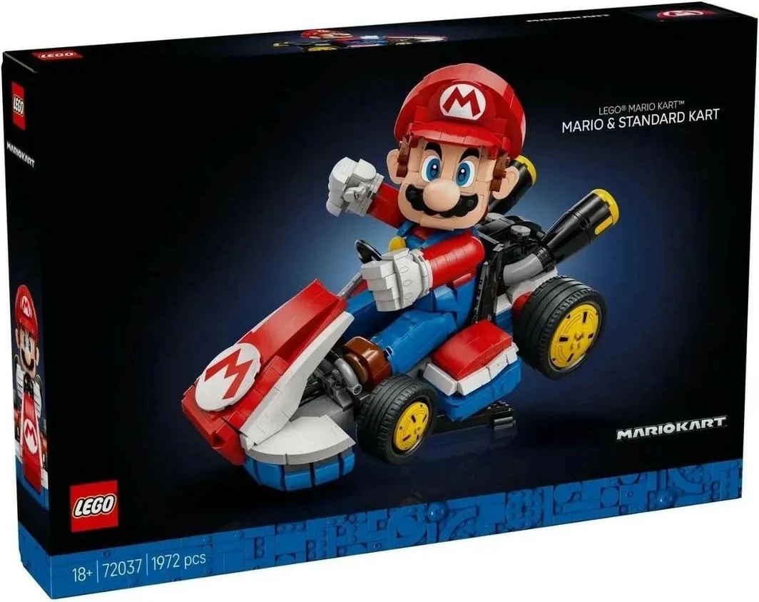 Set LEGO Super Mario 72037, Mario Kart, 1972 pjesë, plastikë