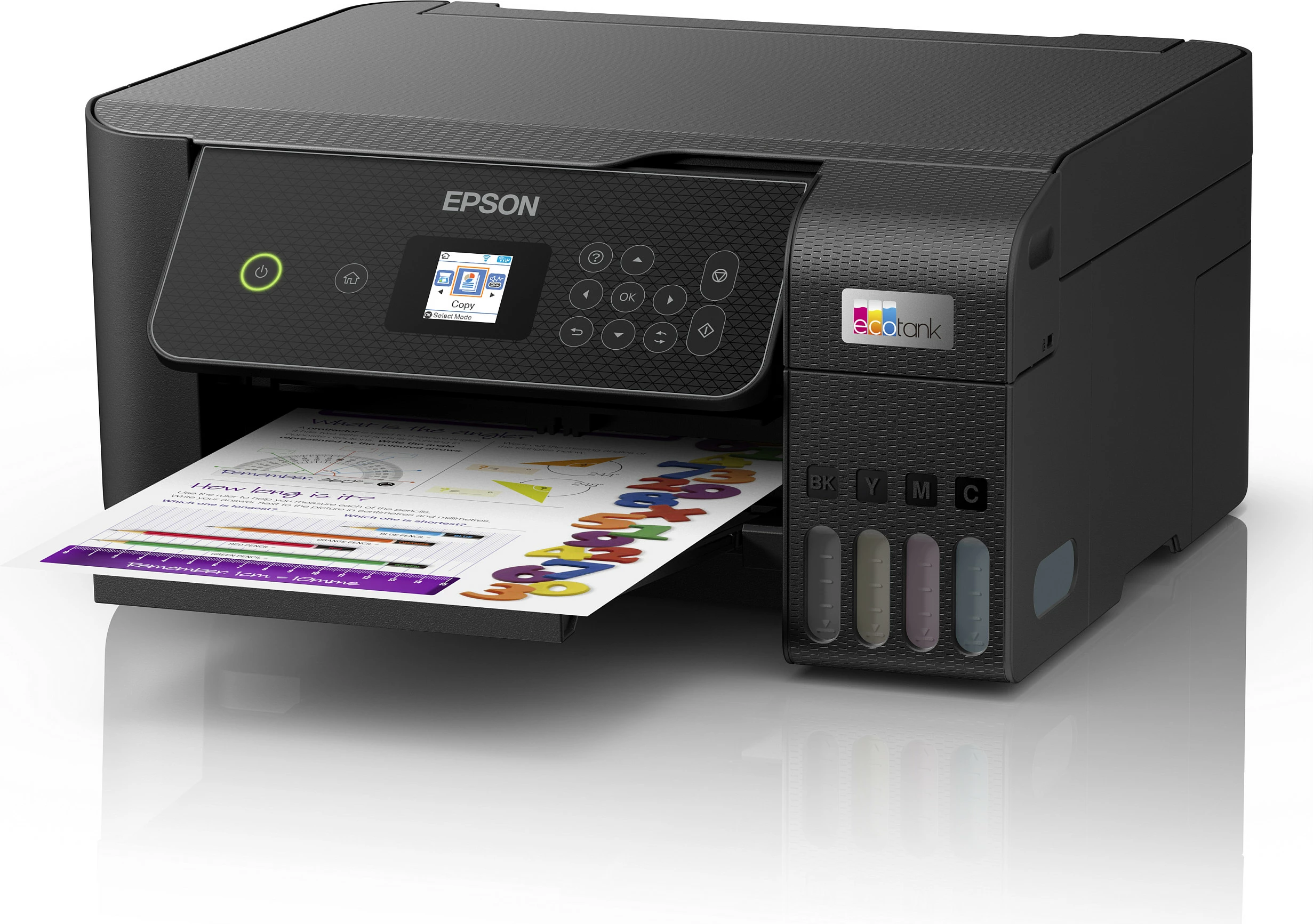 Printer Epson EcoTank ET-2870, Inkjet, Printim me ngjyra, 5760 x 1440 DPI, A4, Printim direkt, E zezë