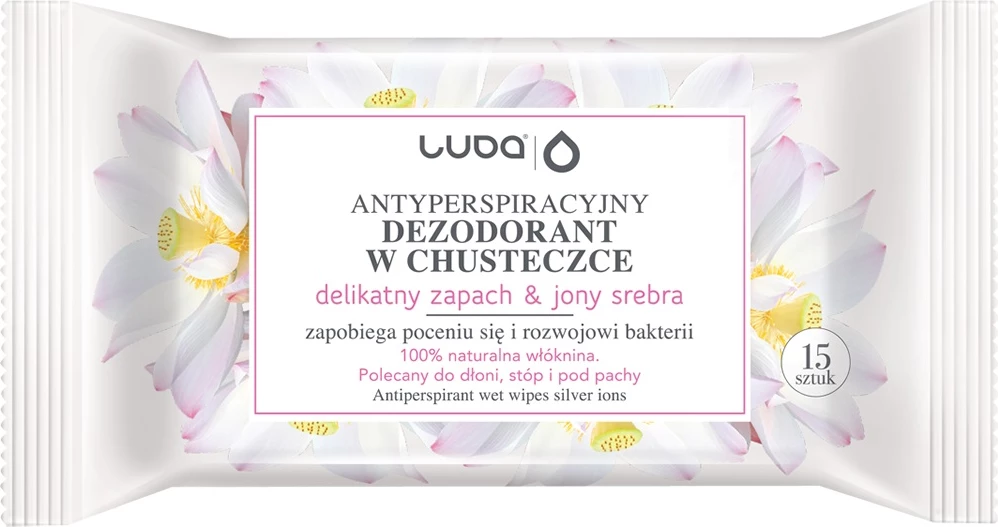 Peceta antiperspirante Luba Delicate Scent & Silver Ions 15 copë