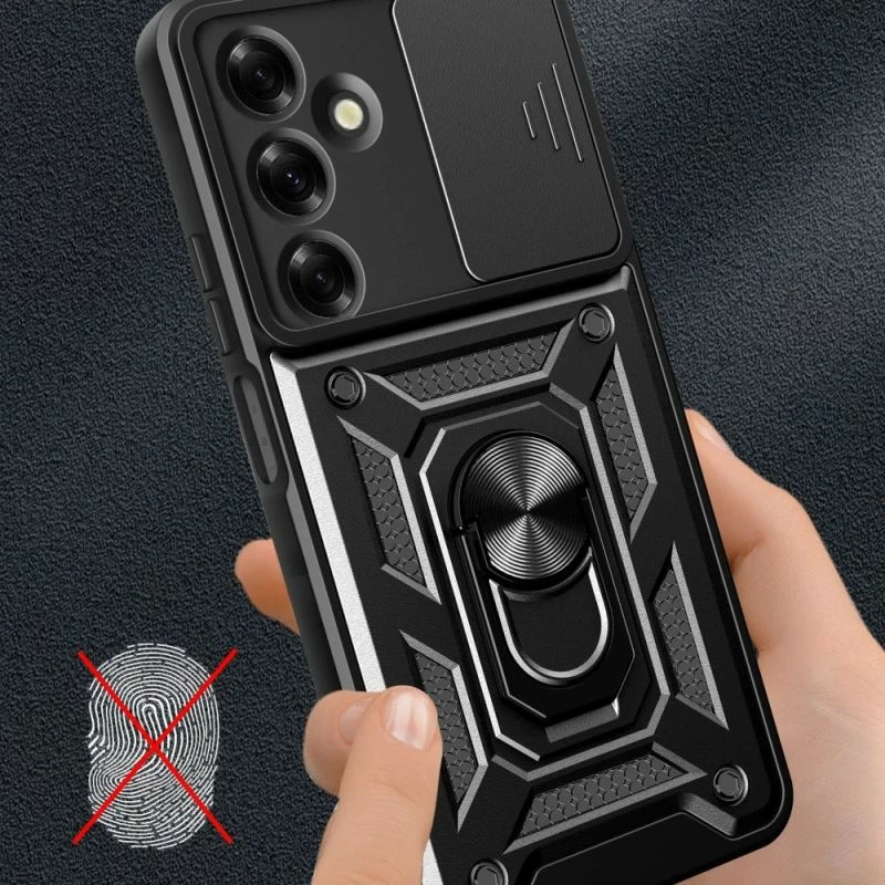 Kover për Samsung Galaxy M35 5G Tech-Protect Camshield Pro, e zezë