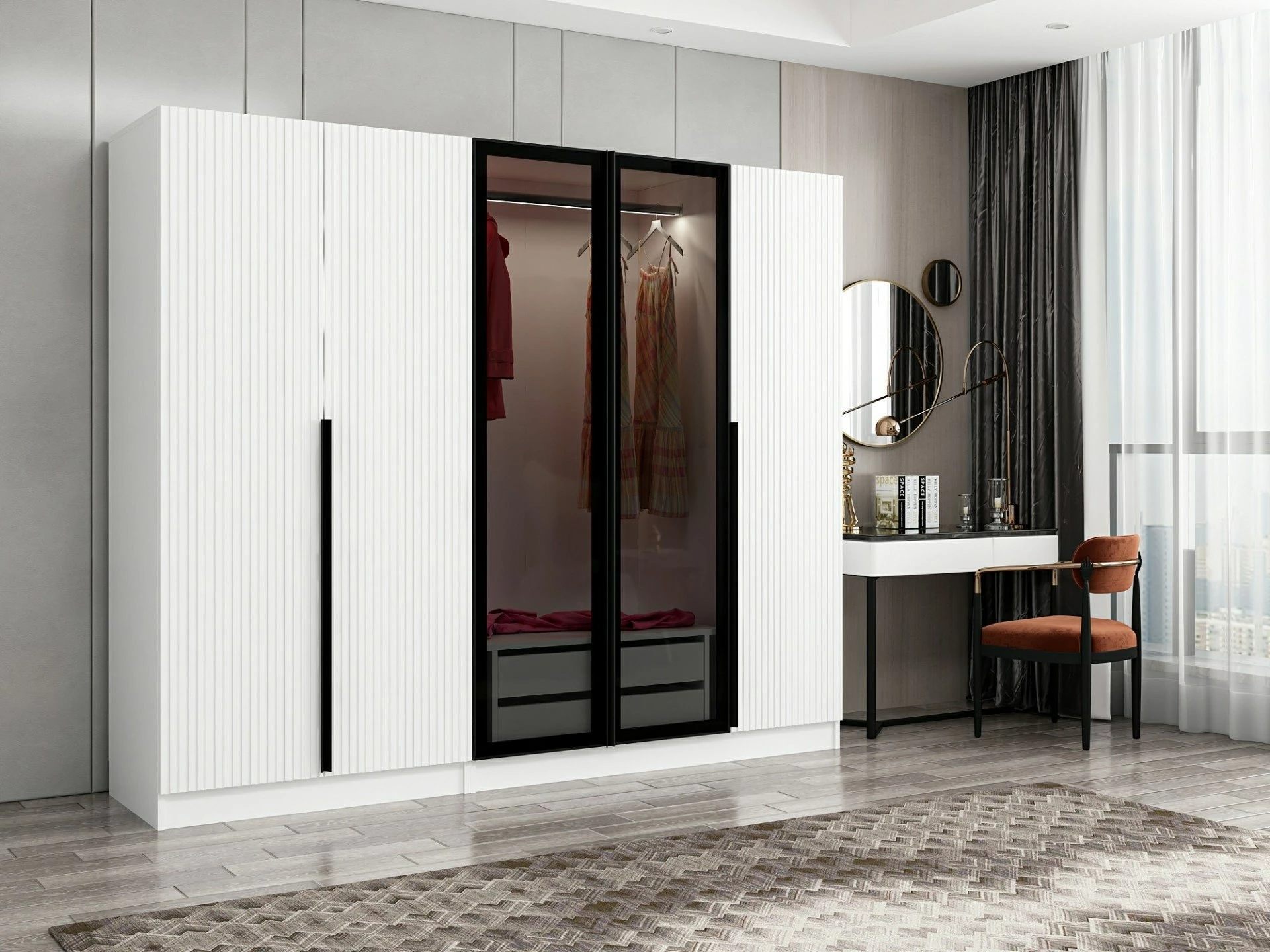 Dollap garderobe Fume, Skye Decor, Kale Plus - 7811