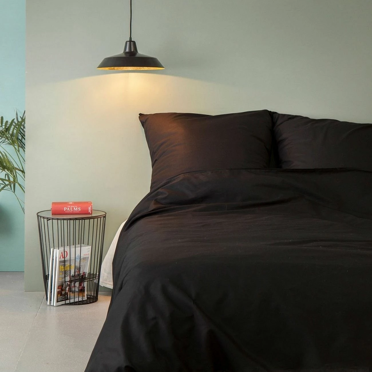 Set mbulesë jorgani njëpersonëshe Ranforce, ngjyrë e zezë, L'essentiel