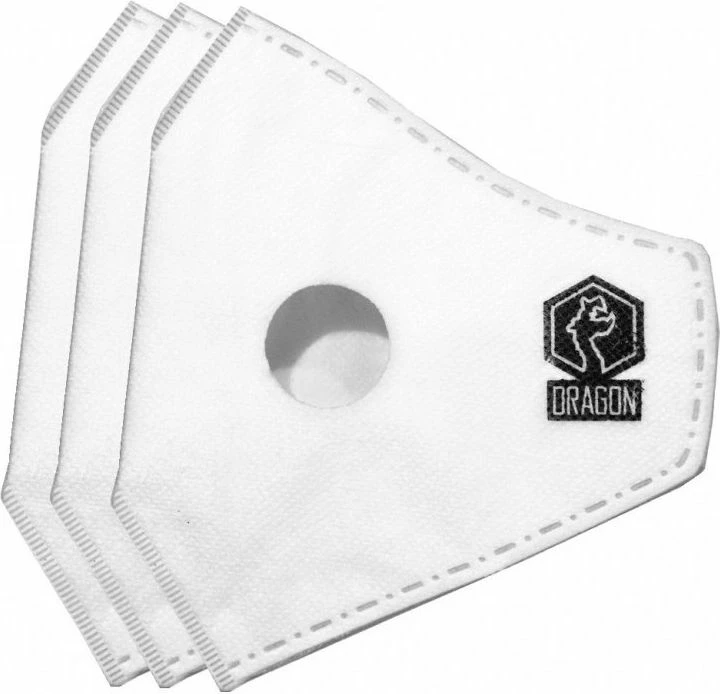 Filter zëvendësues për maskë anti-smog Dragon N99 Casual Standard F1 (karbon) madhësia S, 3 copë