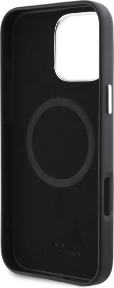 Mbështjellës BMW Sign Full Wrapped Metal MagSafe për iPhone 16 Pro, Zi