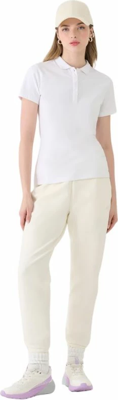 Maicë polo për femra 4F, e bardhë