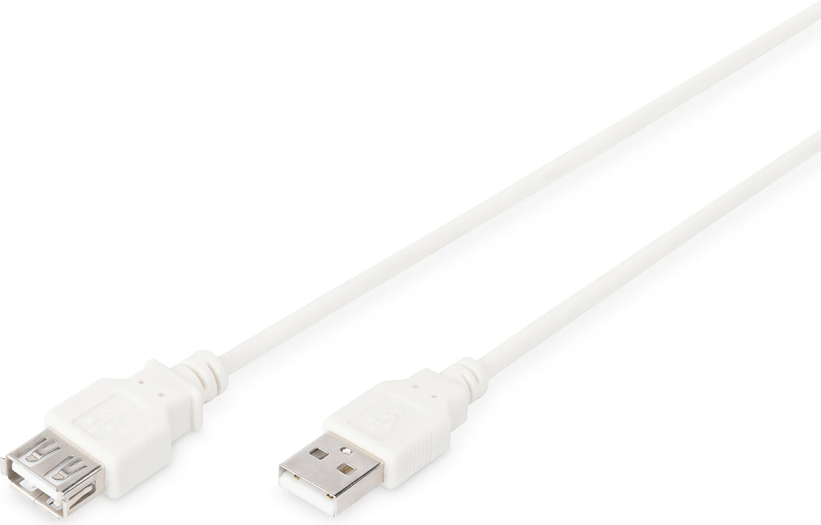 Kabllo zgjatuese USB 2.0 Digitus 1.8m, USB-A mashkull/femër, bezhë