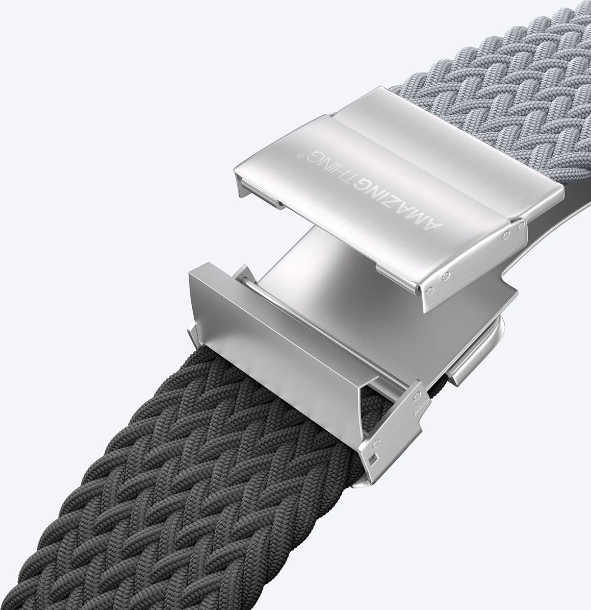 Set rripash AmazingThing Blend Band për Apple Watch 45/46/49mm, gri-e zezë/gri, 2 copë