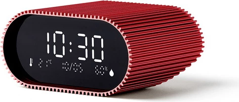 Orë portative me alarm Lexon Minut LR155SR3, LCD, USB-C, e kuqe 
