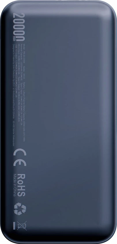 Powerbank 3mk PowerHouse 20,000mAh, 3 porta, Blu