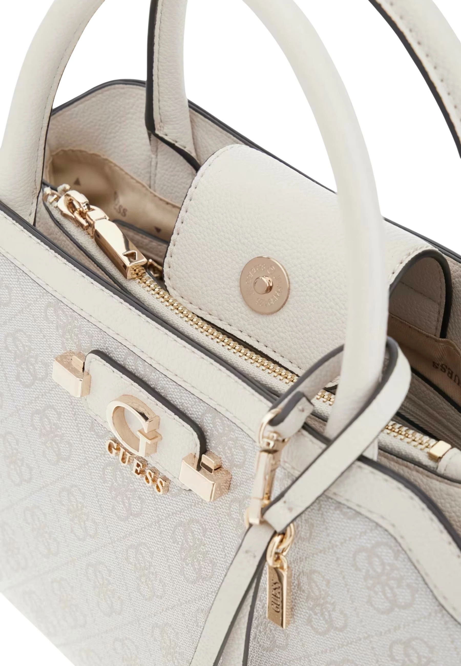 Çantë krahu për femra Guess Coleen Logo Small SA HWSG97 49060, e bardhë