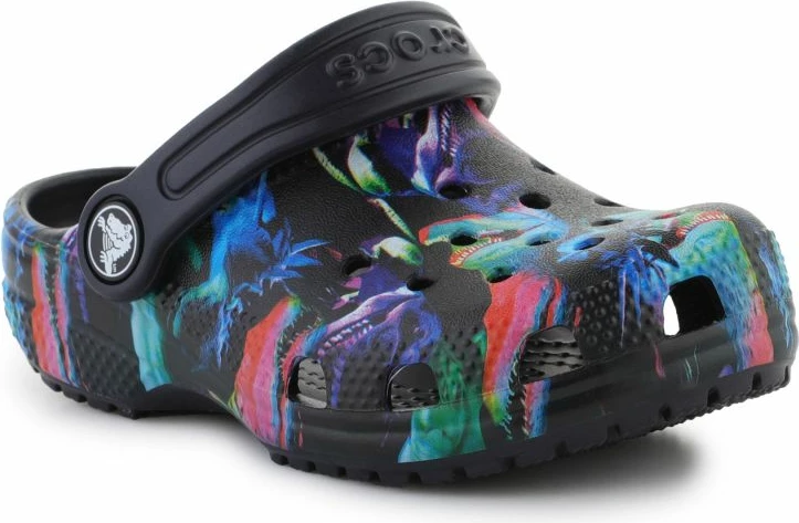 Atlete për fëmijë Crocs Classic Dino Clog Jr, të zezë