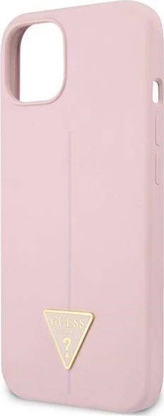 Mbështjellës Guess Silicone Triangle për iPhone 13 6.1", vjollcë