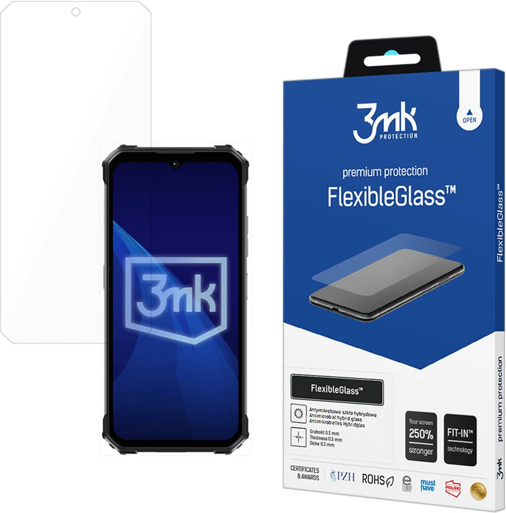 Mbrojtës ekrani Hybrid FlexibleGlass 3mk për Oukitel WP26