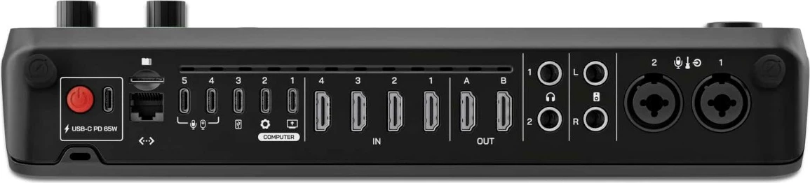 Stacion prodhimi RØDE RØDECaster Video, për podcast dhe muzikë, i zi